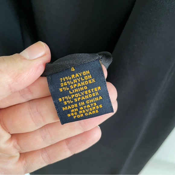 Taylor Black Cocktail dress with adjustable tie waist - Picture 8 of 8